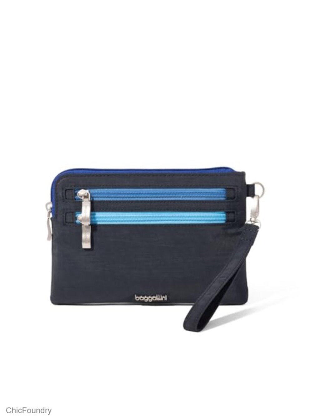 RFID Wristlet Wallet Nylon Detachable Strap Travel Organizer